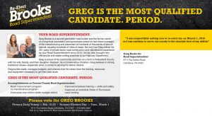 Greg Brooks Direct Mailer