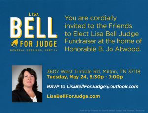 Lisa Bell for Judge - Invitation