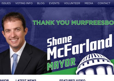 Shane McFarland Mayor Nav Political Website