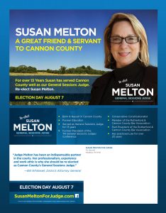 Susan Melton Direct Mail Front and Back