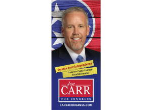 Carr 4 Congress - Palm Card - Front
